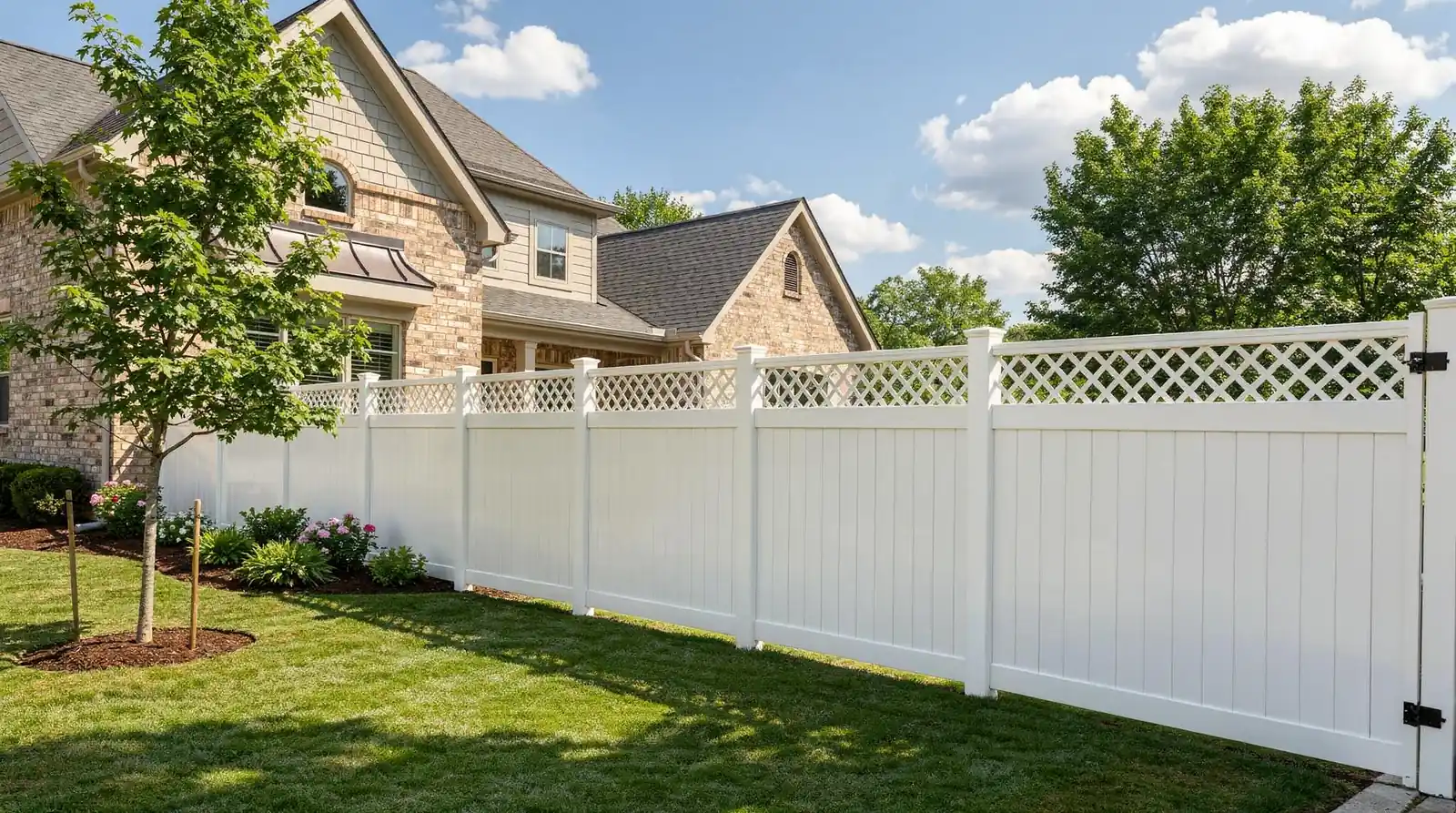 Wood is prone to rot and insect damage while metal fencing can rust over time