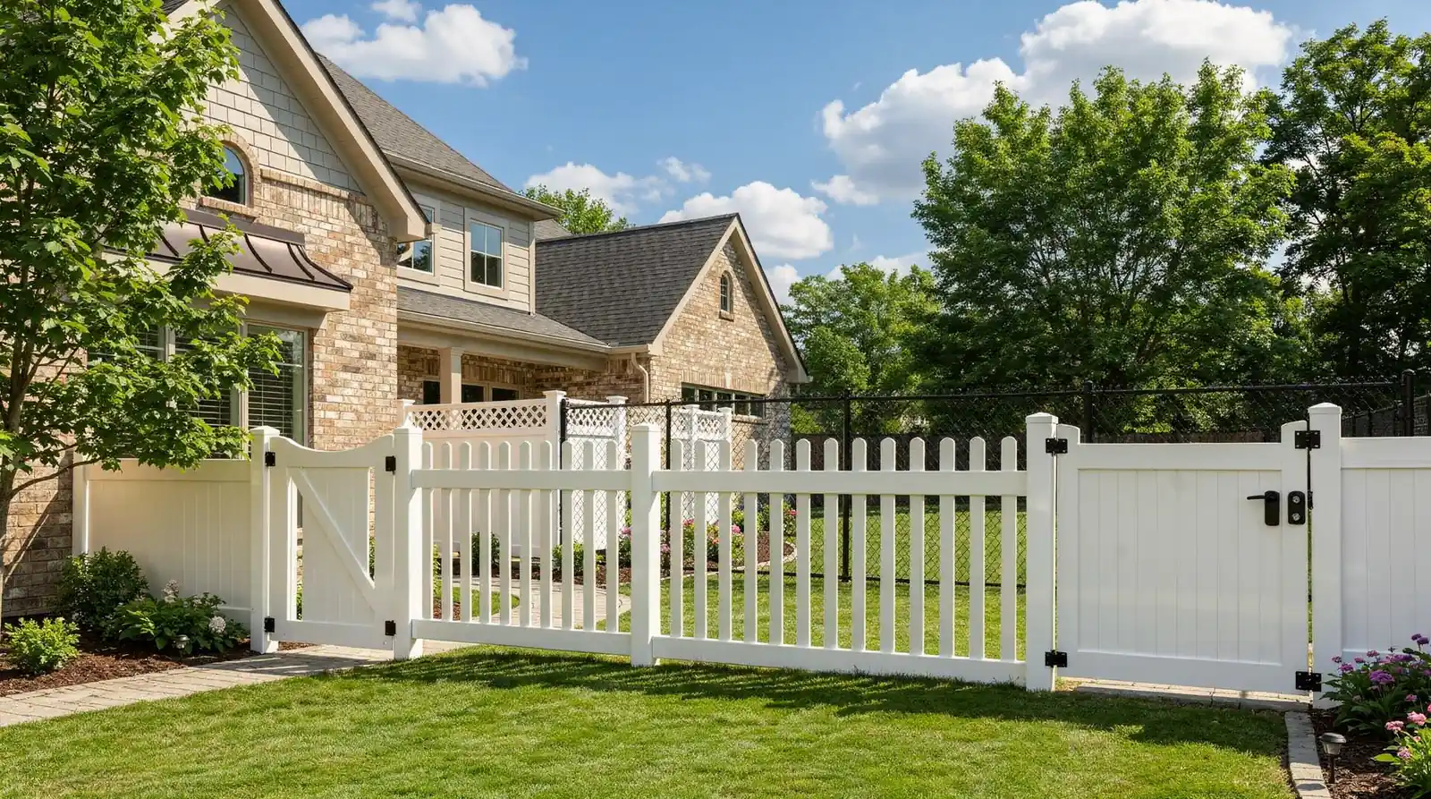 Vinyl fencing comes in privacy, picket, ranch-style, and decorative designs to match a range